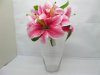 1X Wedding Clear Glass Wide Top Table Flower Vases