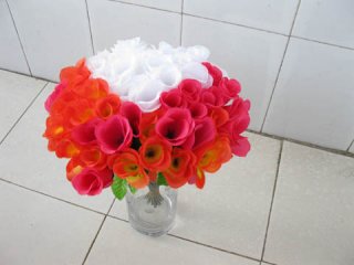 50X Rose Bouquet Holding Flowers Wedding Favor Decor