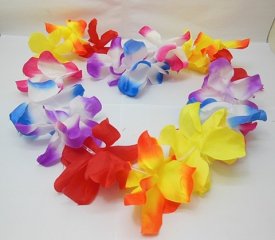 12 New Hawaiian Dress Party Flower Leis/Lei Flower 10cm