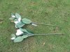 12X Artificial Fake Flowers Leaf Magnolia Floral Home Bouquet De