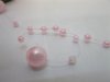 1Roll X 60Meter Pink Beaded Garland for Wedding Craft Dia.8mm