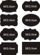 80Pcs Chalkboard Blackboard Stickers Labels For Jar Candy Buffet