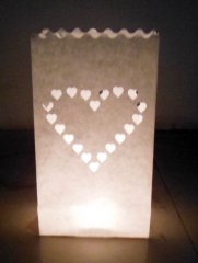 10X Heart Candle Bag Lantern Bags Wedding Party Favor