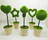 10 Artificial Foam Moss Plant with Pot Decoration Mixed