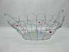 4X Oblong Oval Metal Wrie Multi-Purpose Baskets