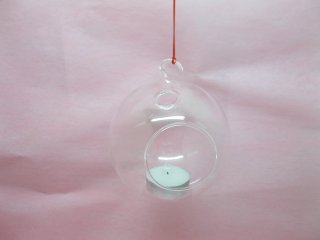 4Box X 4Pcs Clear Ball Glass Hanging Candle Holder Wedding Decor