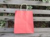 48 Bulk Kraft Paper Gift Carry Shopping Bag 33x26x12cm Wine Red