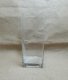 1X Clear Square Glass Table Flower Vases 25cm High