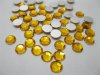 500 Golden Flat Back Diamonds Rhinestones 10mm