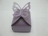 50X Shiny Purple Butterfly Wedding Favor Candy Gifts Boxes