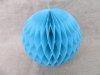 10X Light Blue Tissue Paper Pom Poms Honeycomb Balls Lanterns We
