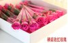 38Pcs Hot Pink Bath Artificial Rose Soap Flower Mother's Day Val