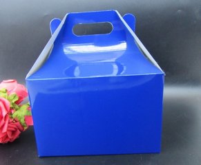 15Pcs Blue Paper Cake Gift Bomboniere Boxes Wedding Favour