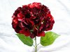 1X Dark Red Hydrangea Stem Wedding Flower Favor