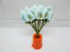 12BundleX12Pcs Craft Wedding Decor Flower Calla Lily - Skyblue