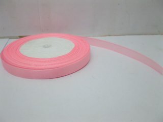 10Rolls X 25Yards Pink Satin Ribbon 9mm