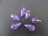650Pcs Purple Faceted TearDrop Acrylic Beads Finding 18x9mm