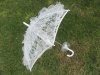 1X Light Ivory Lace Wedding Bridal Ruffle Parasol Umbrella 55cm