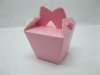 98X Pink Bowknot Handle Candy Gifts Bomboniere Box Wedding Favor