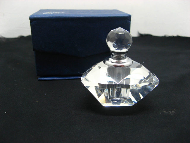 10X Transparent ART Crystal Glass Perfume Bottles cr-s57 - Click Image to Close