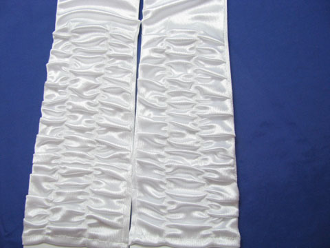 2Pair White Wedding Dress/Satin Bridal Gloves 42cm - Click Image to Close