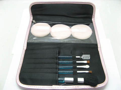 5Set X 8pcs Professional makeup/Cosmetic Brush Pink Cover - Click Image to Close
