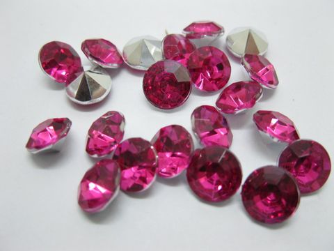 1000 Diamond Confetti 8mm Wedding Party Table Scatter-Fuschia - Click Image to Close