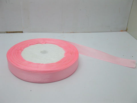 10Rolls X 25Yards Pink Satin Ribbon 12mm - Click Image to Close