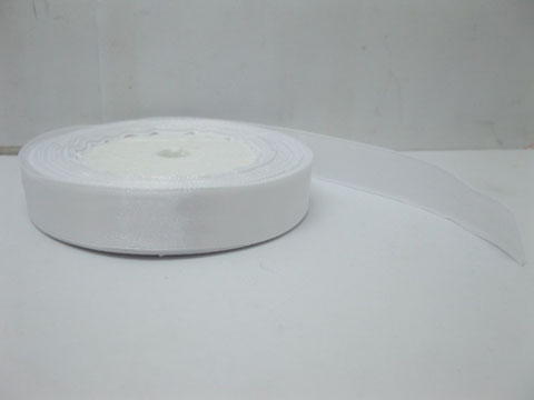 10Rolls X 25Yards White Satin Ribbon 15mm - Click Image to Close
