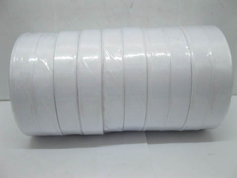 100Yards White Grosgrain Ribbon 15mm - Click Image to Close