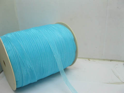 1Roll X 500Yards Blue Organza Ribbon 9mm - Click Image to Close