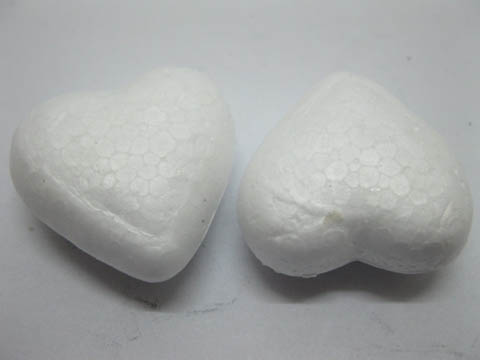 4x200Pcs New Polystyrene Foam Heart Decoration Craft DIY 35mm - Click Image to Close