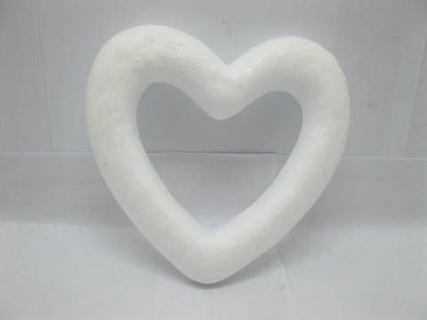 100Pcs Polystyrene Foam Hollow Heart Decoration Craft DIY 90mm - Click Image to Close