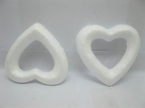 200Pcs Polystyrene Foam Hollow Heart Decoration Craft DIY 76mm - Click Image to Close