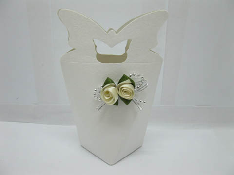 12Pcs Bomboniere Boxes Wedding Favor w/Rose Flower - Click Image to Close