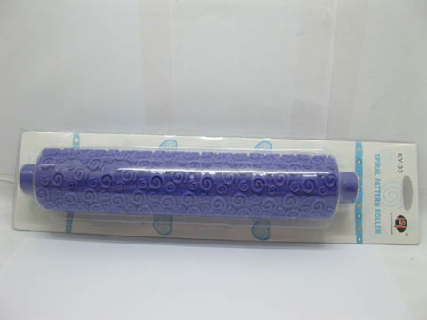 1Pc New Fondant Spiral Pattern Rolling Pin Cake Decorating - Click Image to Close
