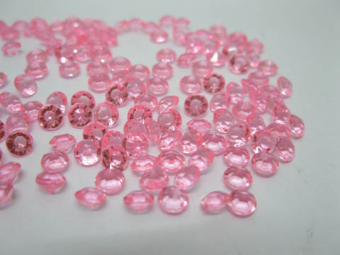 1000 Pink Diamond Confetti 4.5mm Wedding Table Scatter - Click Image to Close