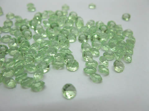 1000 Green Diamond Confetti 6mm Wedding Table Scatter - Click Image to Close