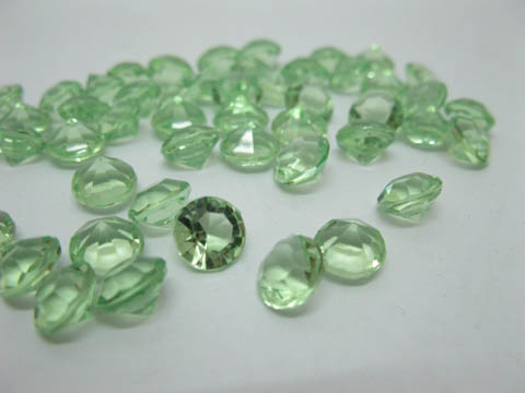 1000 Green Diamond Confetti 8mm Wedding Table Scatter - Click Image to Close