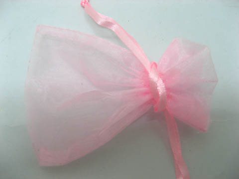 100 Pink Drawstring Jewelry Gift Pouches 9x7cm - Click Image to Close