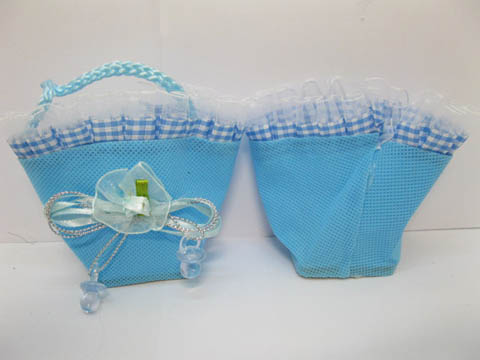 60Pcs Blue Baby Shower Candy Bag Basket for Boy - Click Image to Close