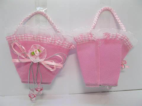 48Pcs Pink Baby Shower Candy Bag Basket for Girl - Click Image to Close