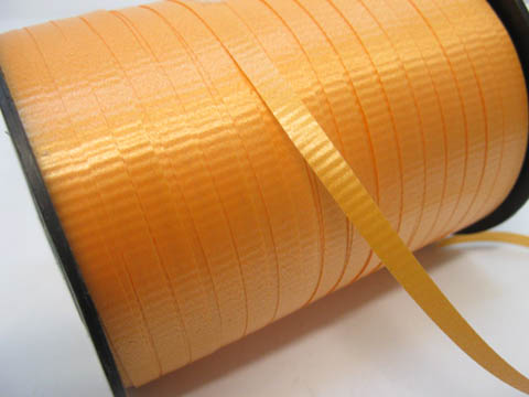 2x500Yards Orange Gift Wrap Curling Ribbon Spool 5mm - Click Image to Close