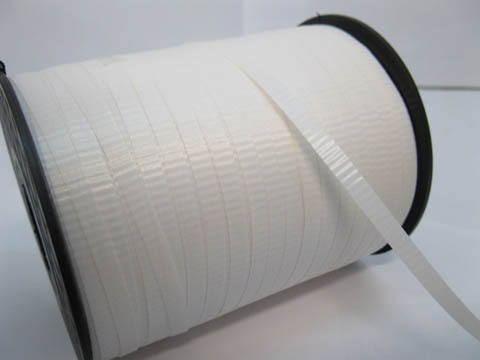 2x500Yards White Gift Wrap Curling Ribbon Spool 5mm - Click Image to Close
