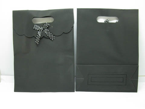 12 New Black Gift Bag for Wedding 26x19.5cm - Click Image to Close