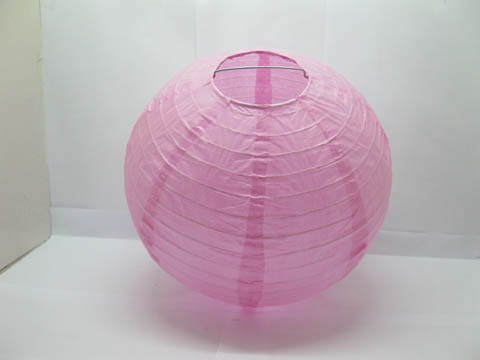 10Pcs Plain Light Pink Paper Lanterns Wedding Favor 25cm - Click Image to Close