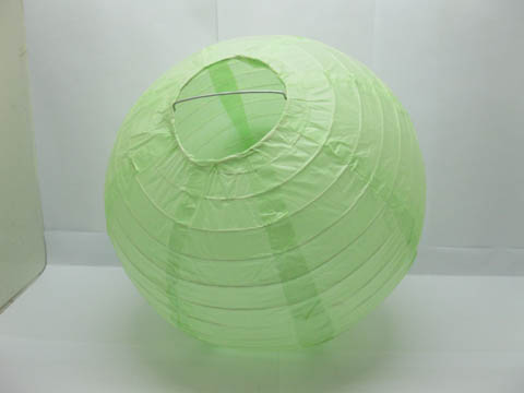 10Pcs New Plain Green Paper Lanterns Wedding Favor 30cm - Click Image to Close