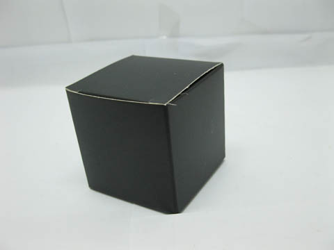 40Pcs Plain Black Bomboniere Boxes 5x5cm Wedding Favor - Click Image to Close