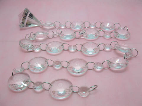 1Meter Clear Bead Diamond Garland Wedding Decoration - Click Image to Close