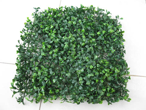 10X Green Artificial Boxwood Grass Lawn Home/Garden 25x25cm - Click Image to Close